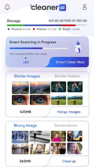 Cleaner ai screenshot